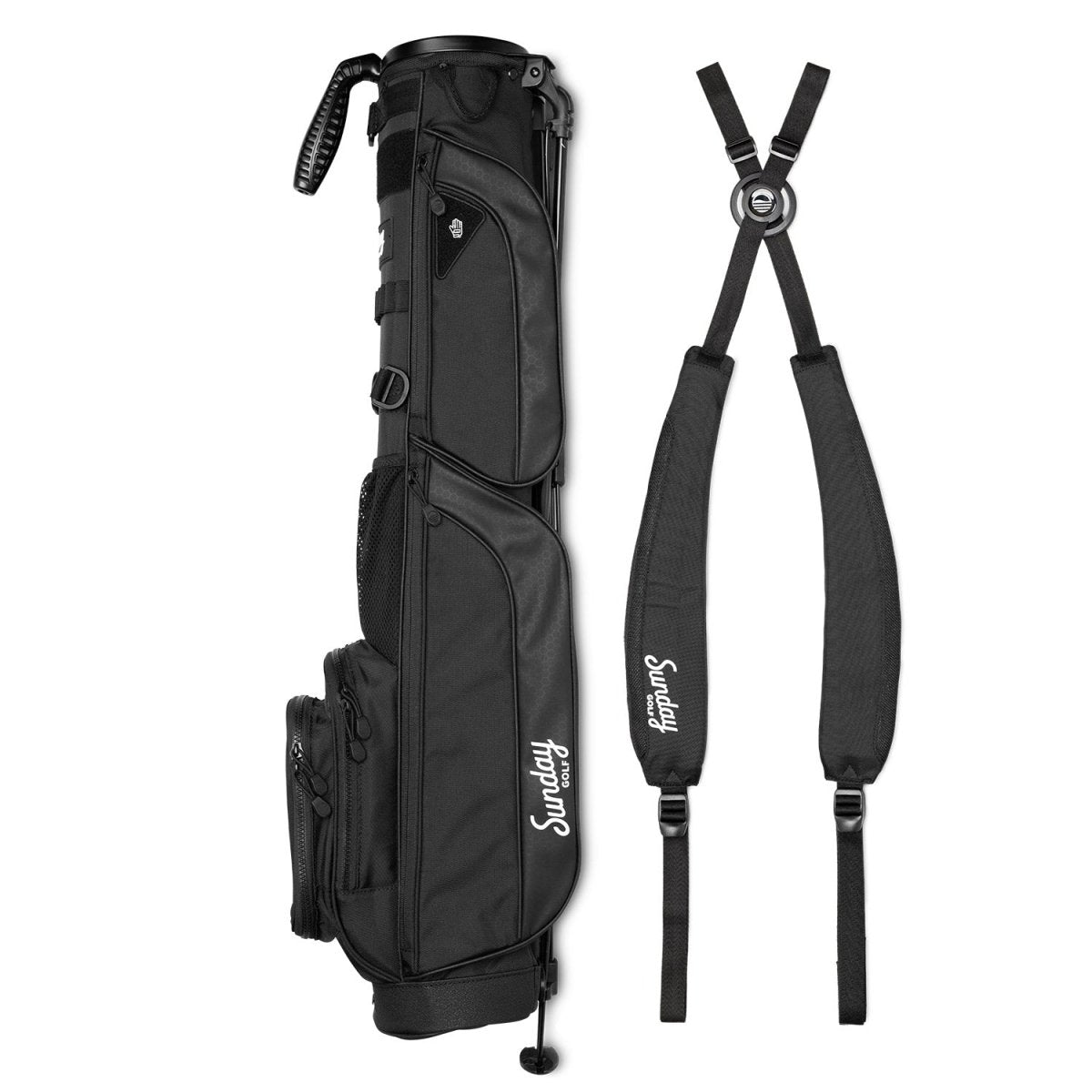 Unique Personalized LOMA XL | Matte Black Carry Bag Customized Golf Bag XL Gifts for Men by Groovy Guy