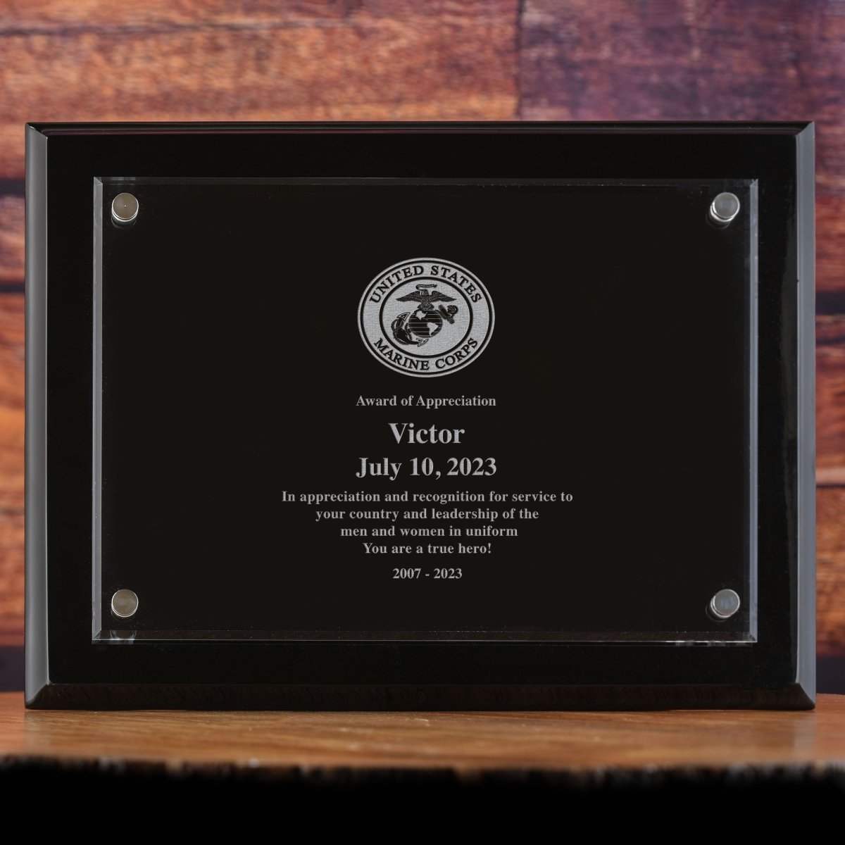 Unique Personalized Military Wall Plaque Recognition Award Customized award plaque Gifts for Men by Groovy Guy