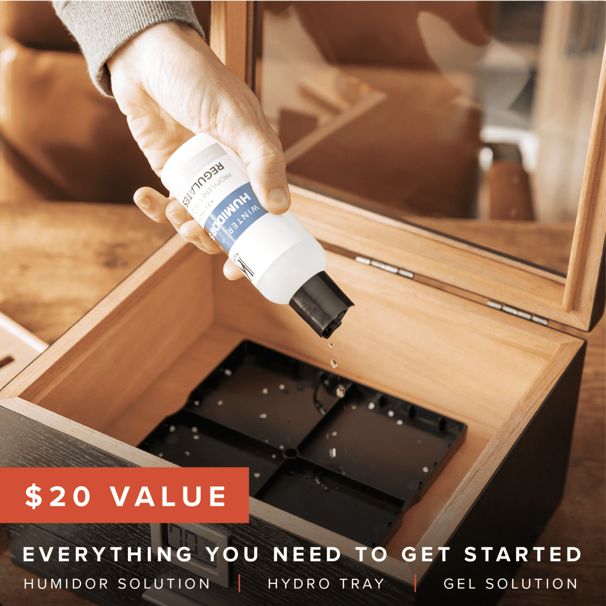 Unique Personalized Mill Glass Top Humidor Customized Humidor Gifts for Men by Groovy Guy