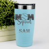 Teal Baseball Tumbler With Mothers Of The Mound Design