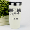 White Baseball Tumbler With Mothers Of The Mound Design