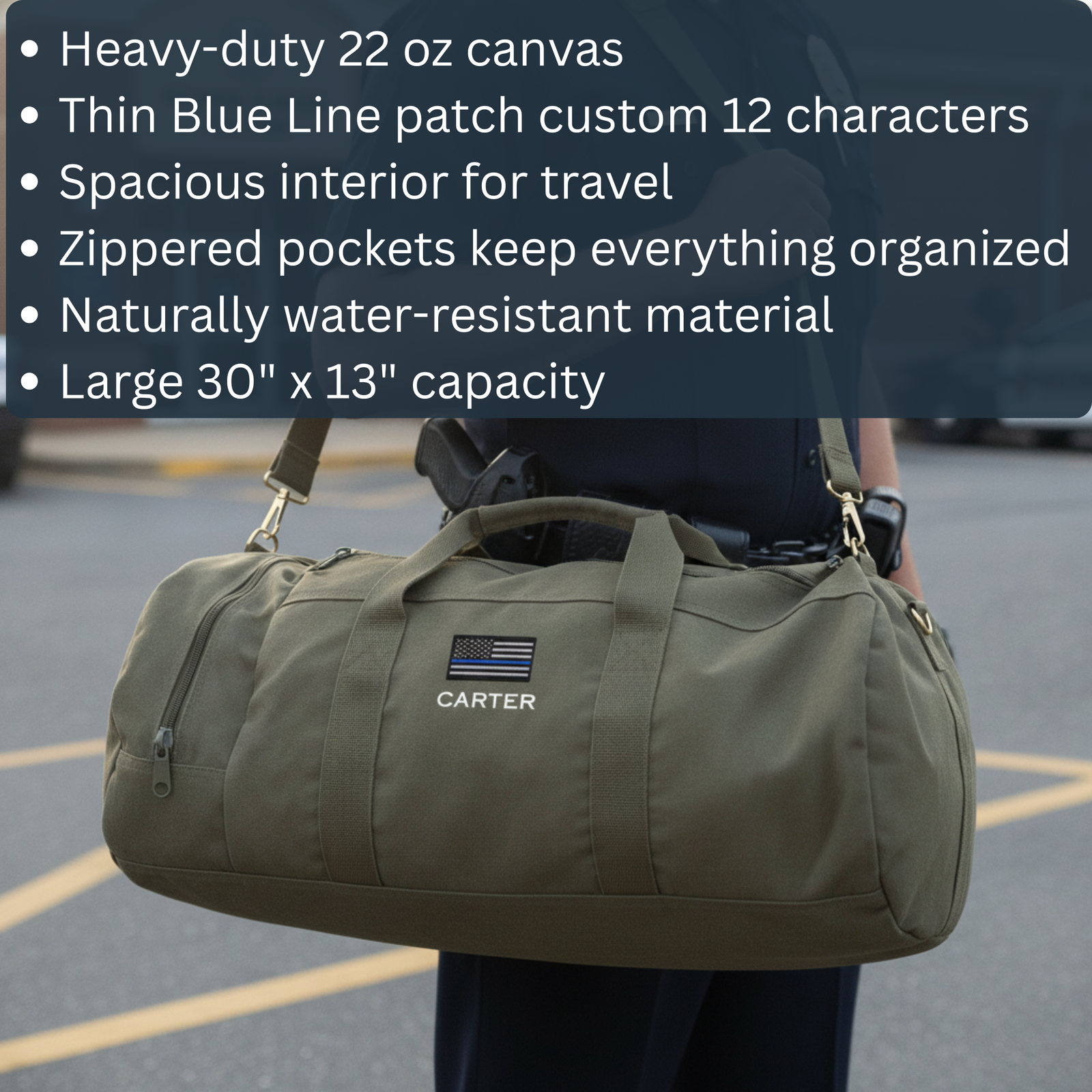 Thin Blue Line Deployment Duffle Bag