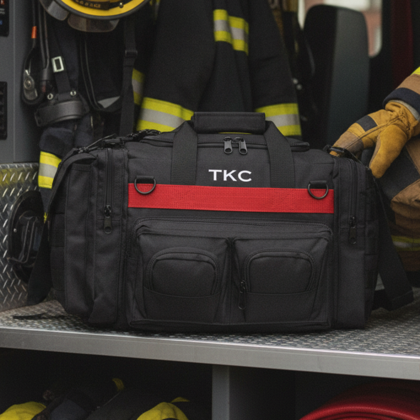 Personalized Firefighter Duty Duffle