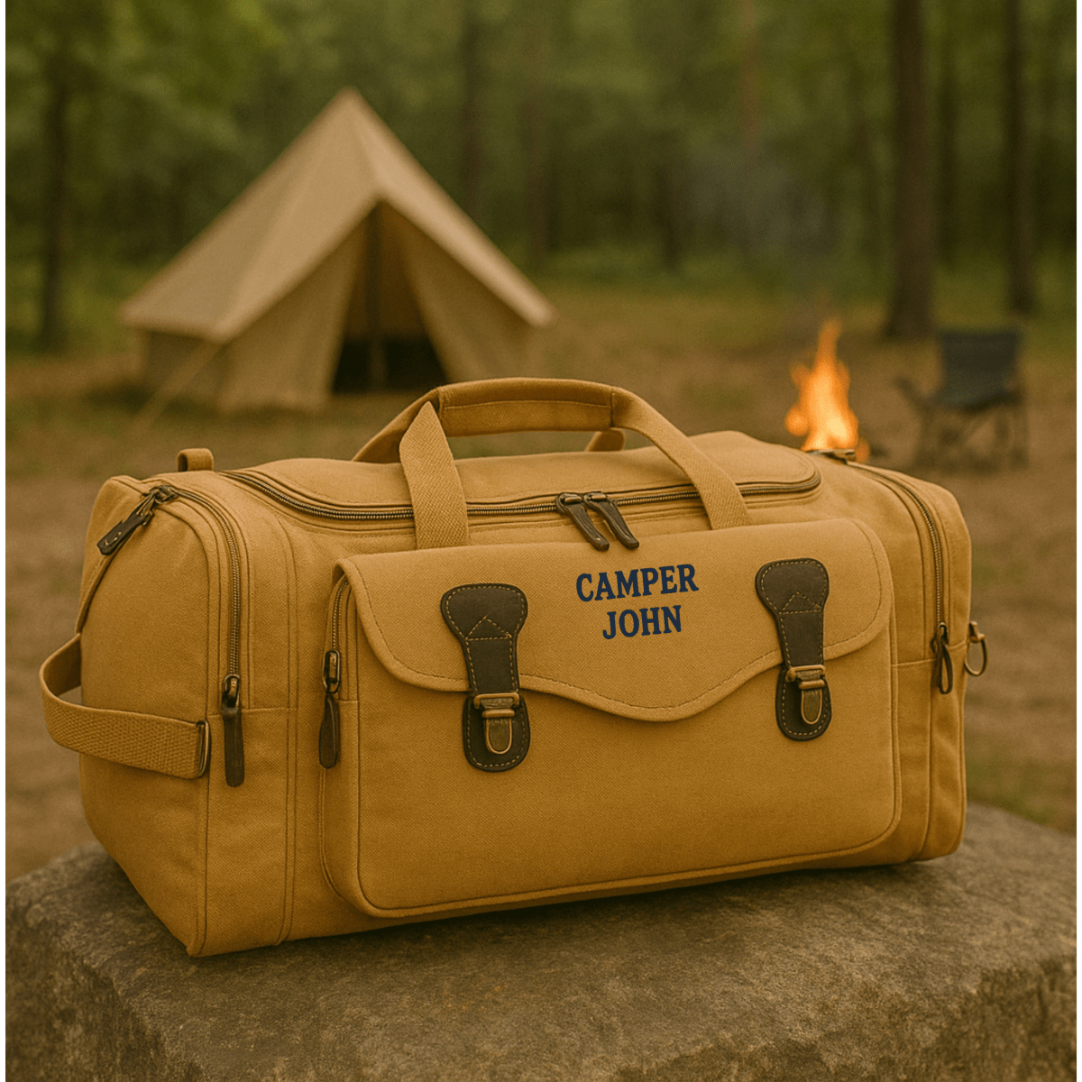 Unique Personalized Outland Expedition Duffel Bag Customized Duffel Bags Gifts for Men by Groovy Guy