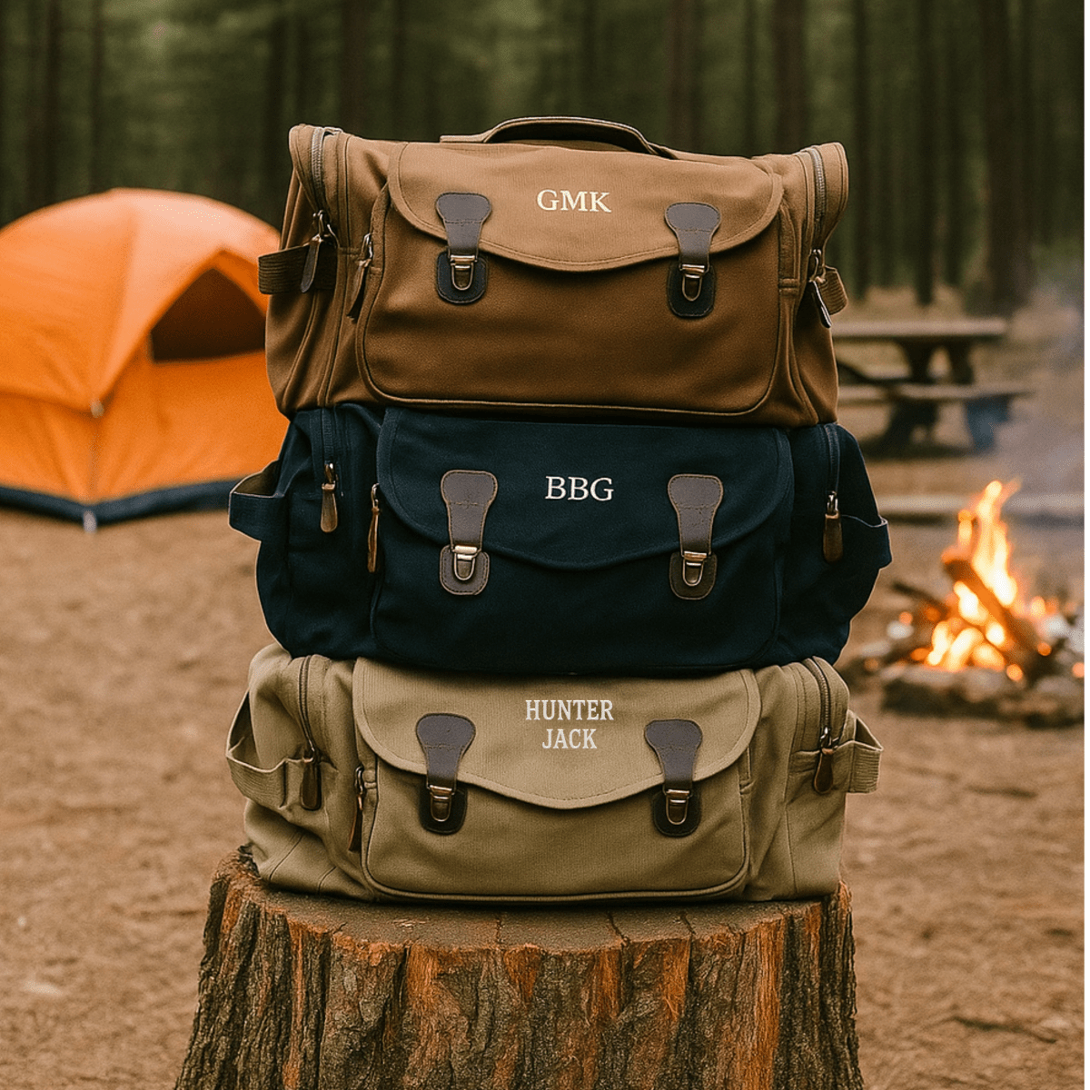 Unique Personalized Outland Expedition Duffel Bag Customized Duffel Bags Gifts for Men by Groovy Guy