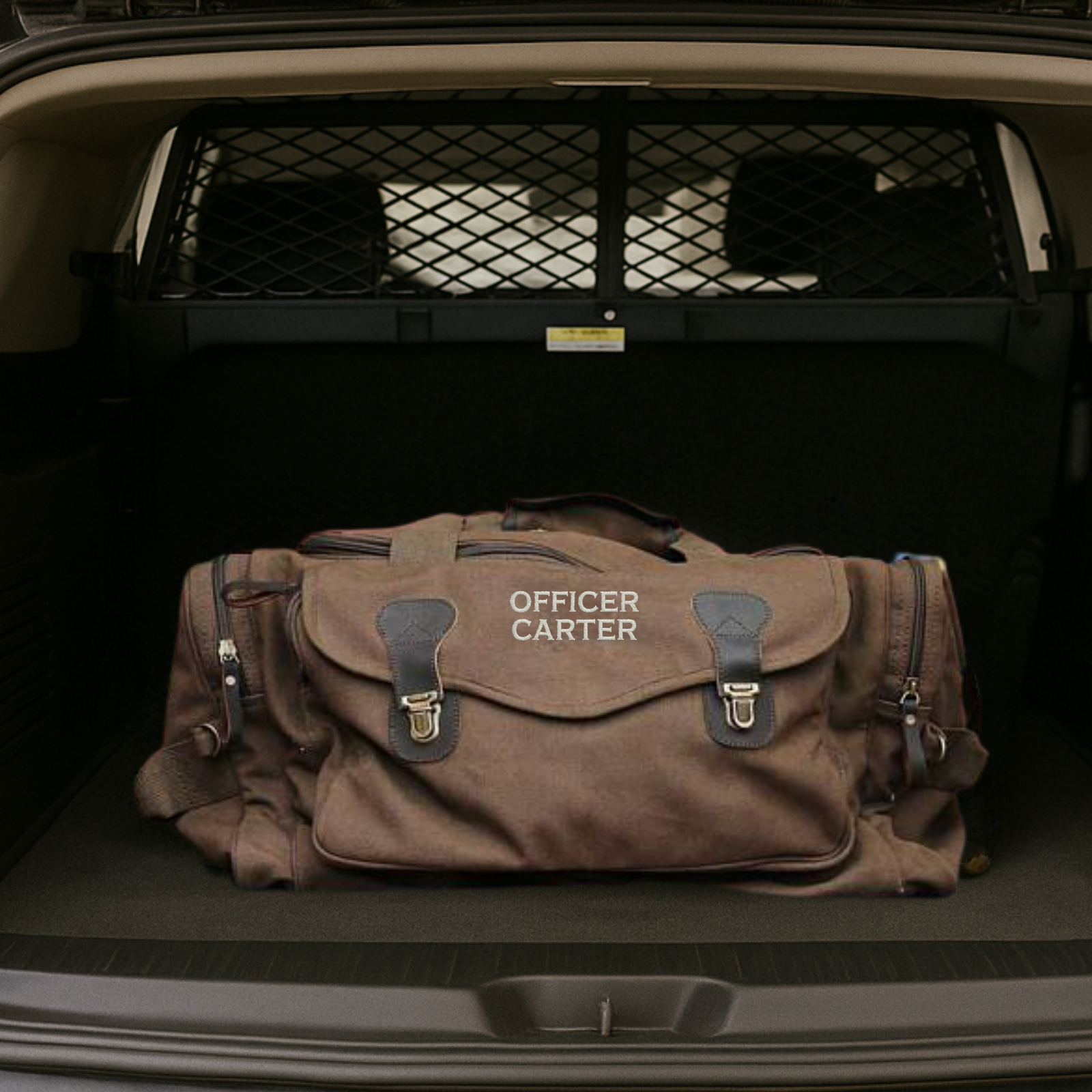 Personalized Police Tactical Duffle Bag with Custom Embroidery