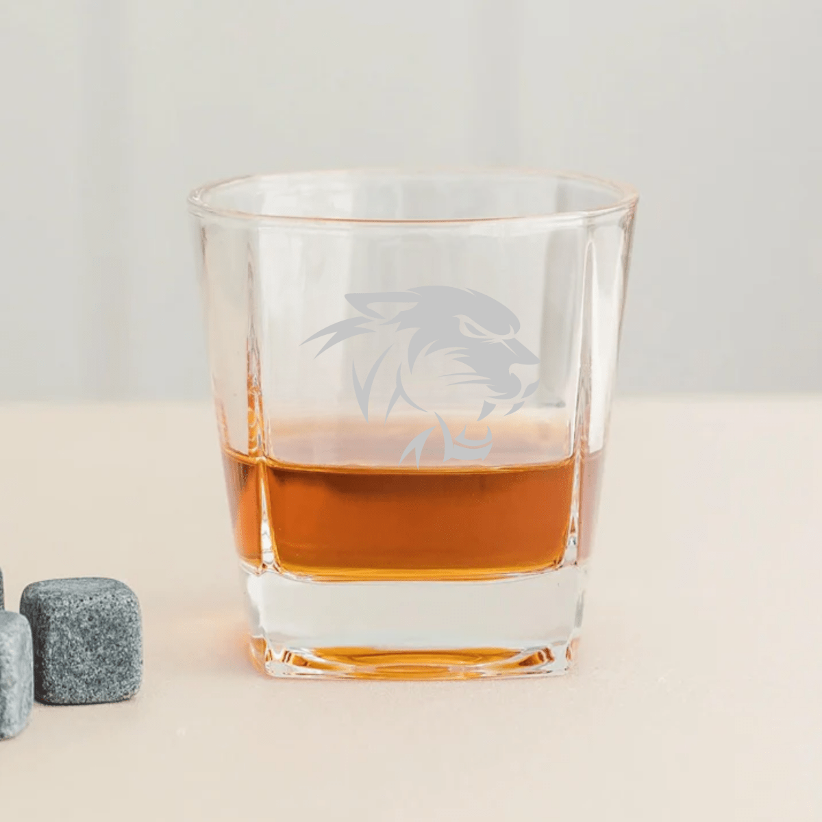 Unique Personalized Custom Logo Whiskey Glass Customized Logo Gifts for Men by Groovy Guy