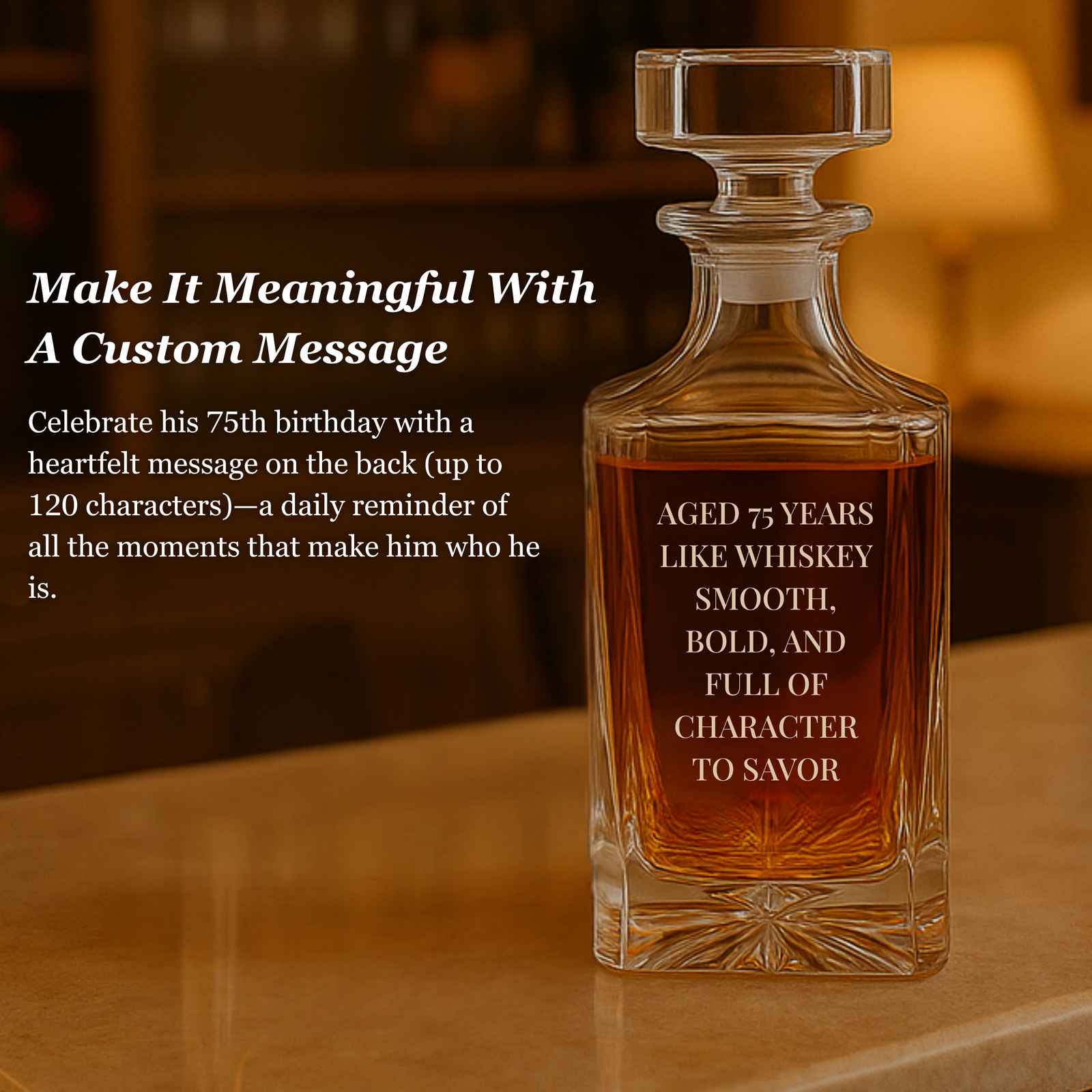 75th Birthday Decanter