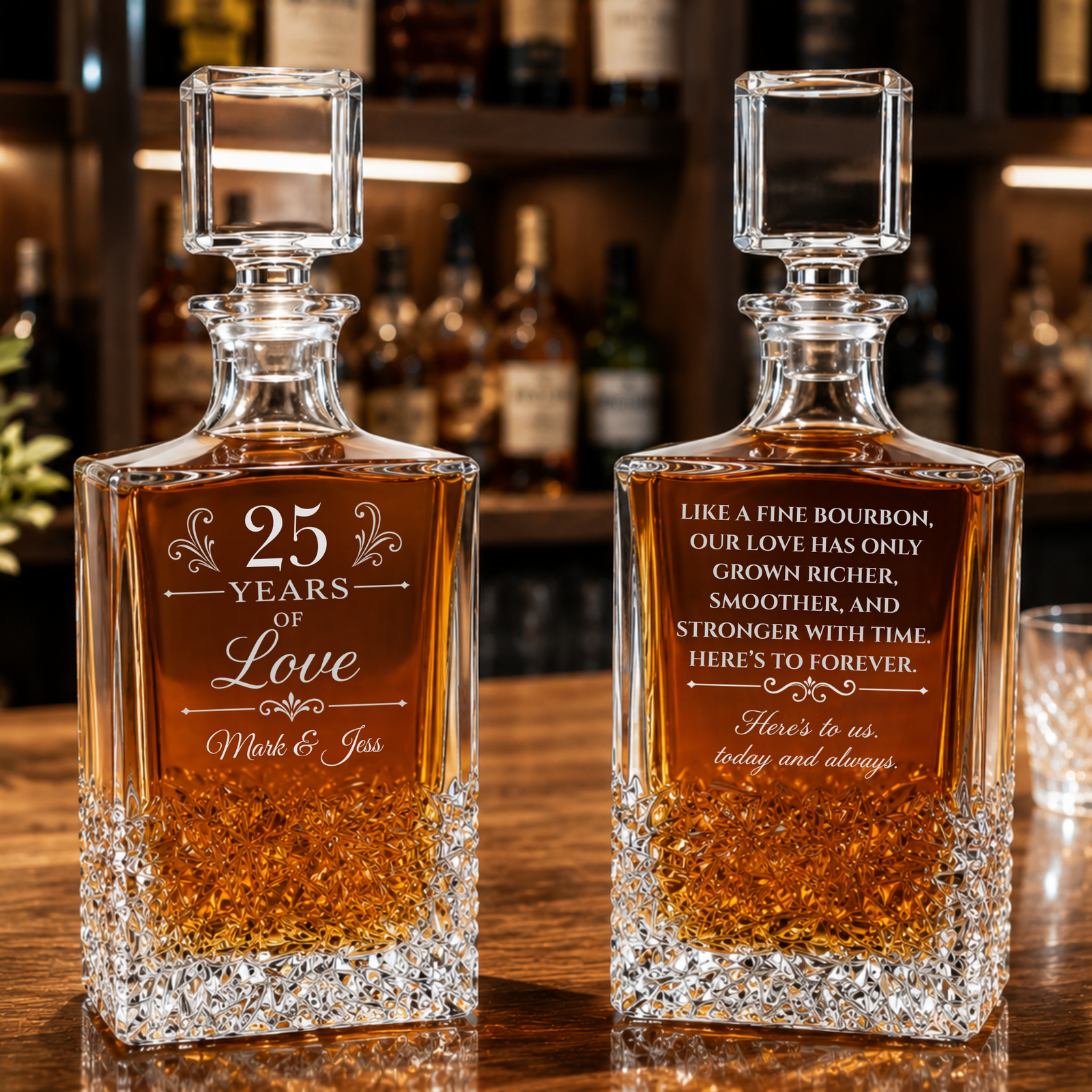 Silver Jubilee 25th Anniversary Decanter