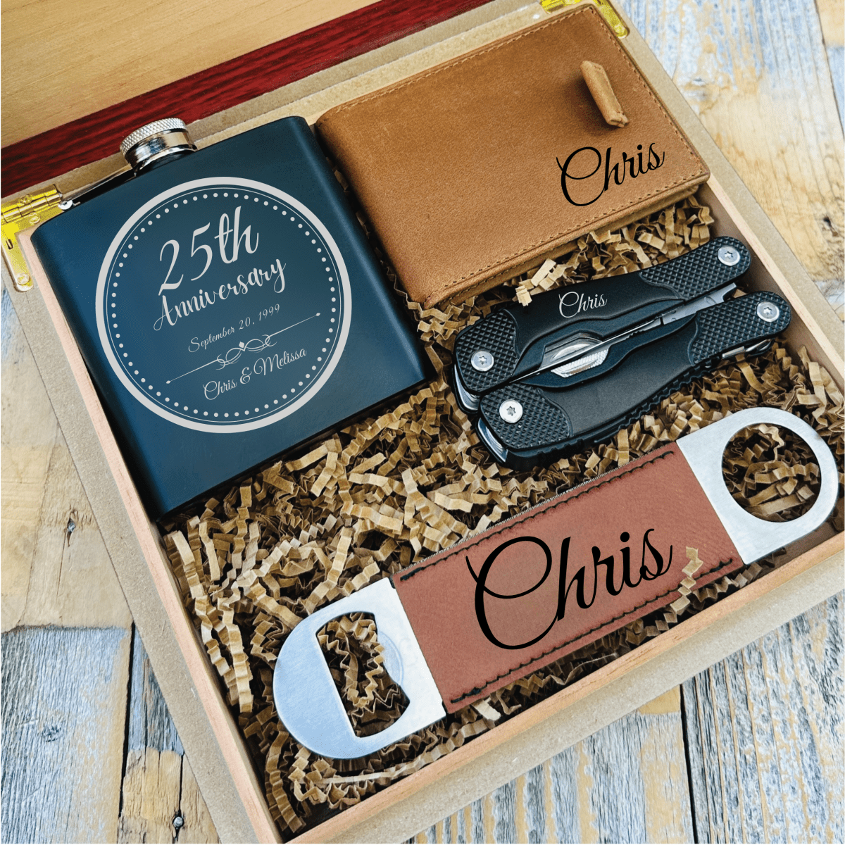 Unique Personalized Heartfelt Personalized Anniversary Gift Box Customized Anniversary Gifts for Men by Groovy Guy