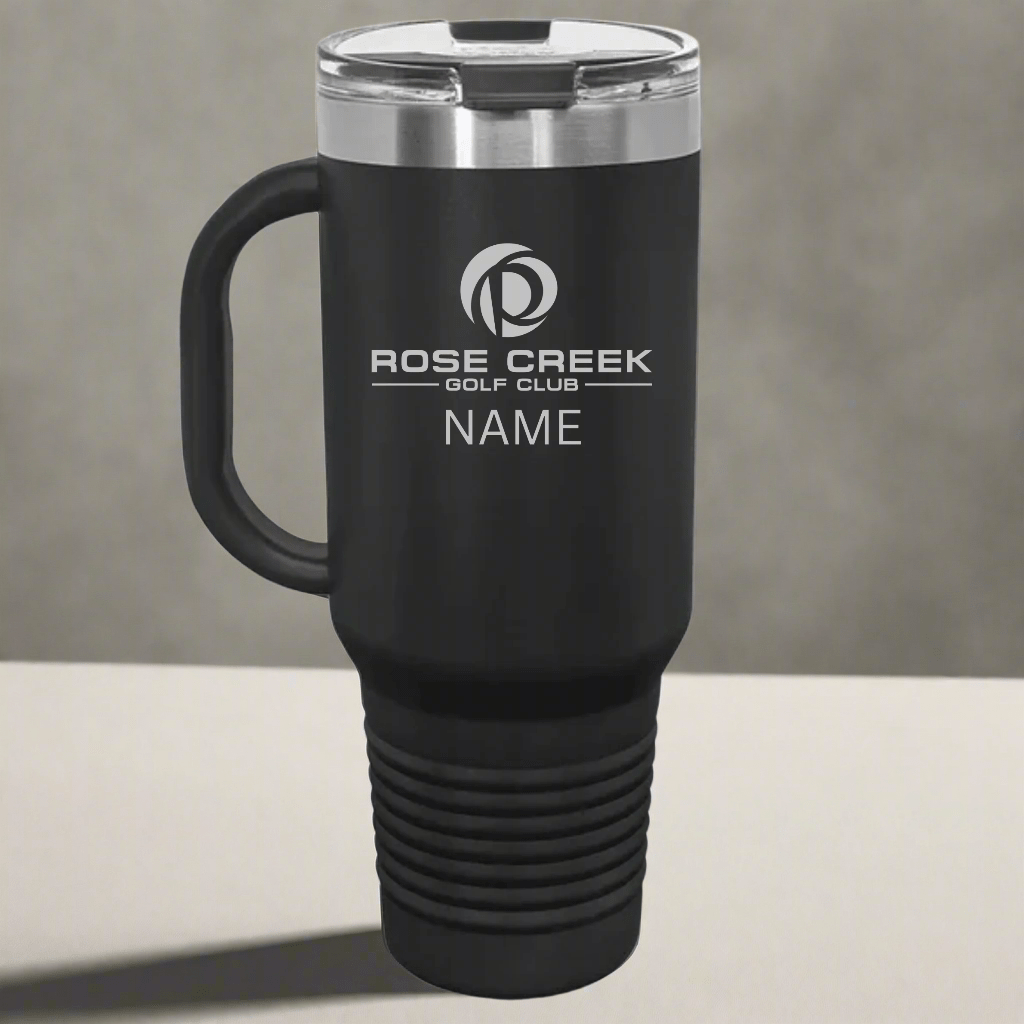 Unique Personalized Rose Creek 40oz Tumbler Customized Gifts for Men by Groovy Guy