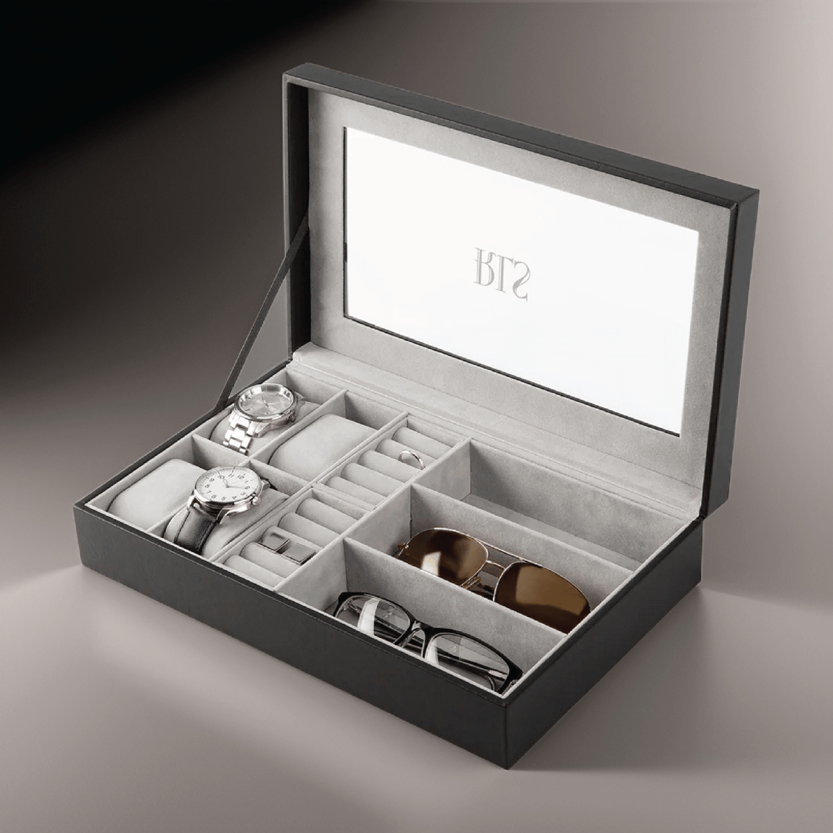 Unique Personalized Personalized Men's Organizer Box Customized Watch Box Gifts for Men by Groovy Guy