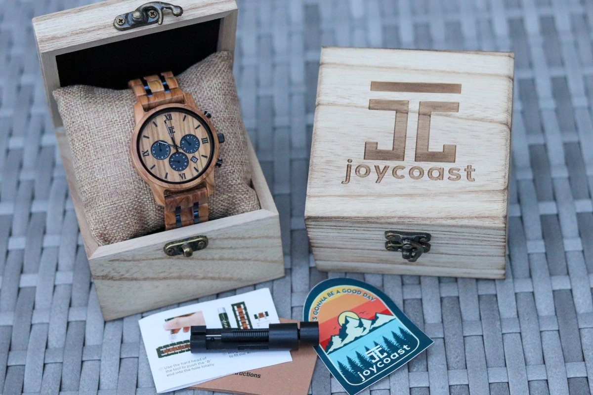 Unique Personalized Oliver | Olive Wood Chronograph Customized Wooden Watch Gifts for Men by Groovy Guy