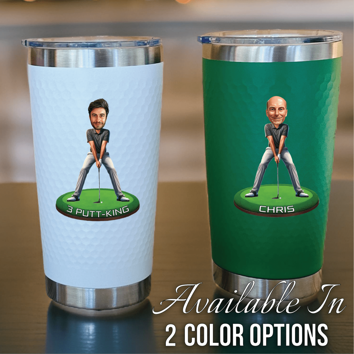 Unique Personalized The 3 - Putt Chugger Customized Gifts for Men by Groovy Guy
