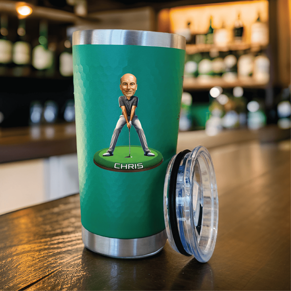 Unique Personalized The 3 - Putt Chugger Customized Gifts for Men by Groovy Guy
