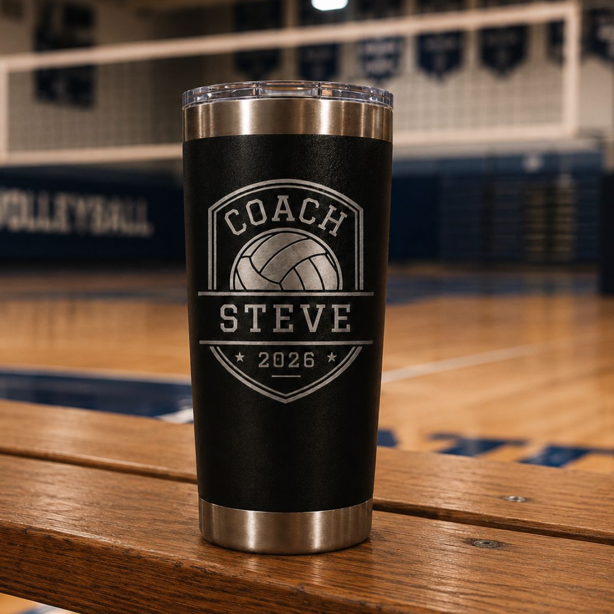 Personalized Volleyball Coach Team Tumbler