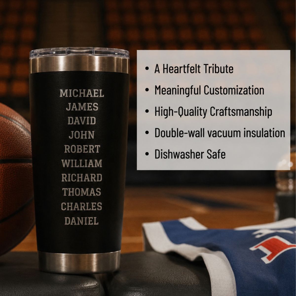 Personalized Basketball Coach Team Tumbler