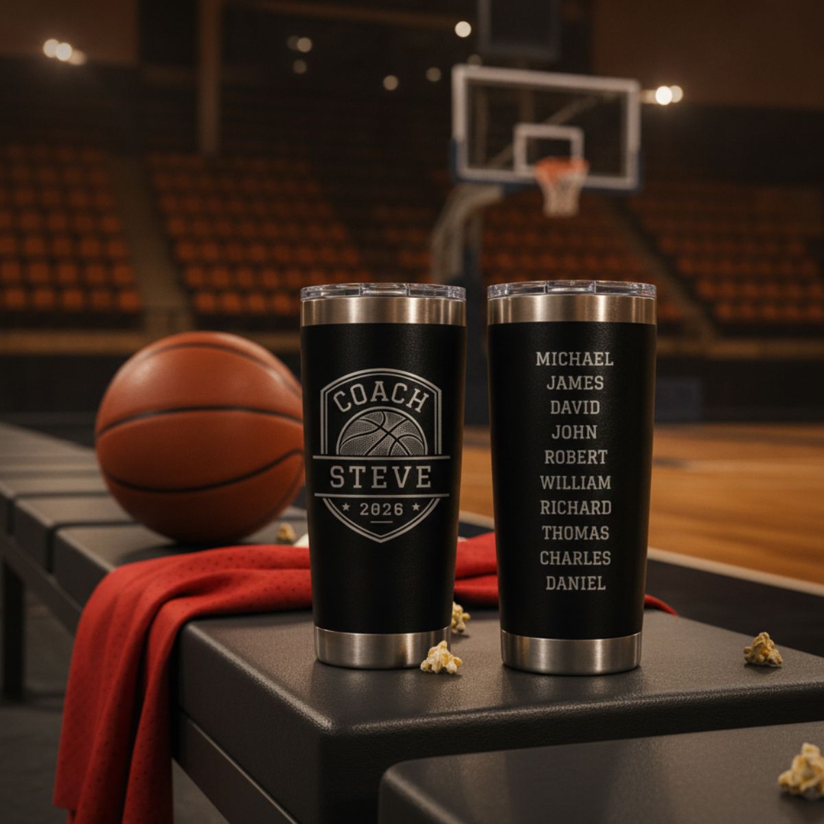 Personalized Basketball Coach Team Tumbler