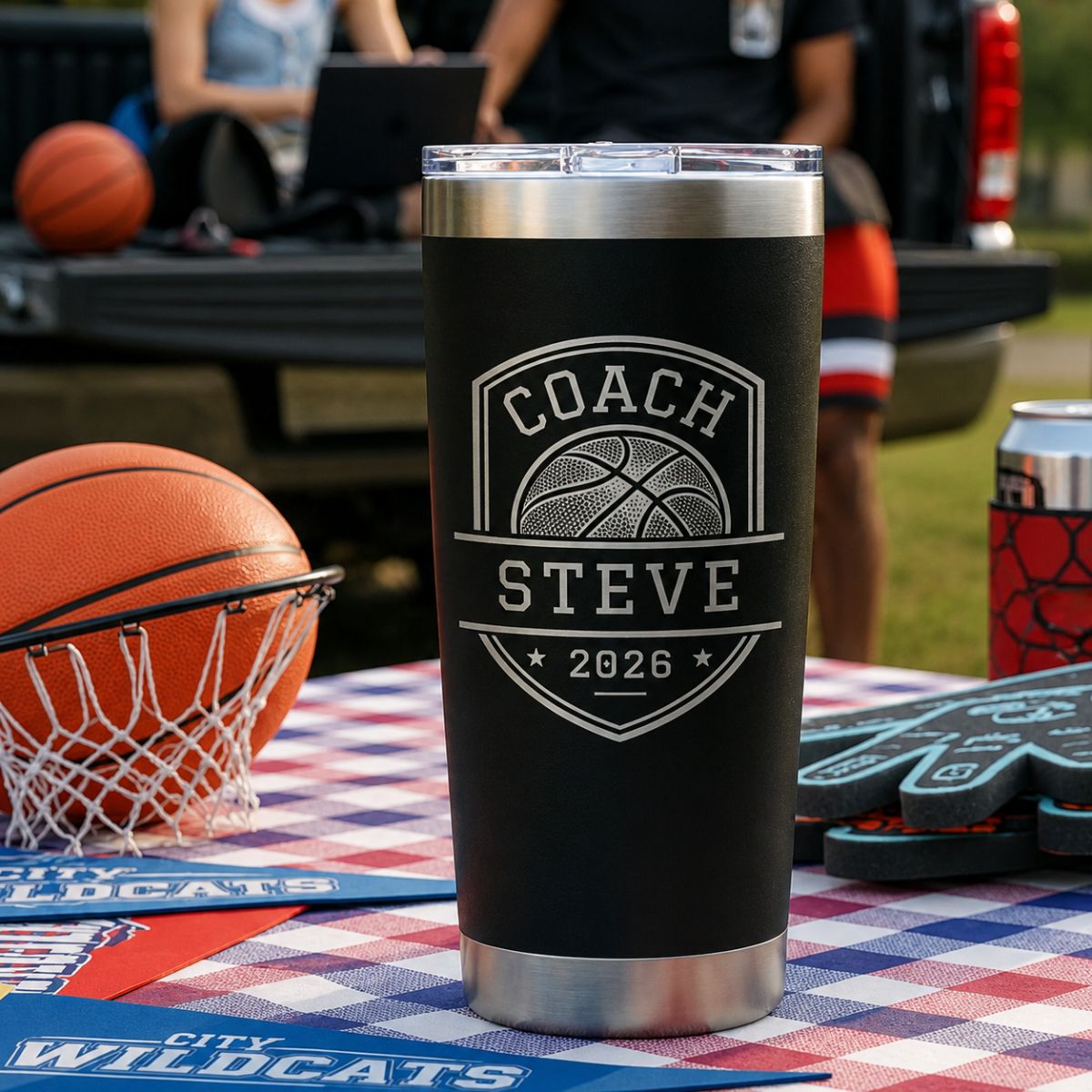 Personalized Basketball Coach Team Tumbler