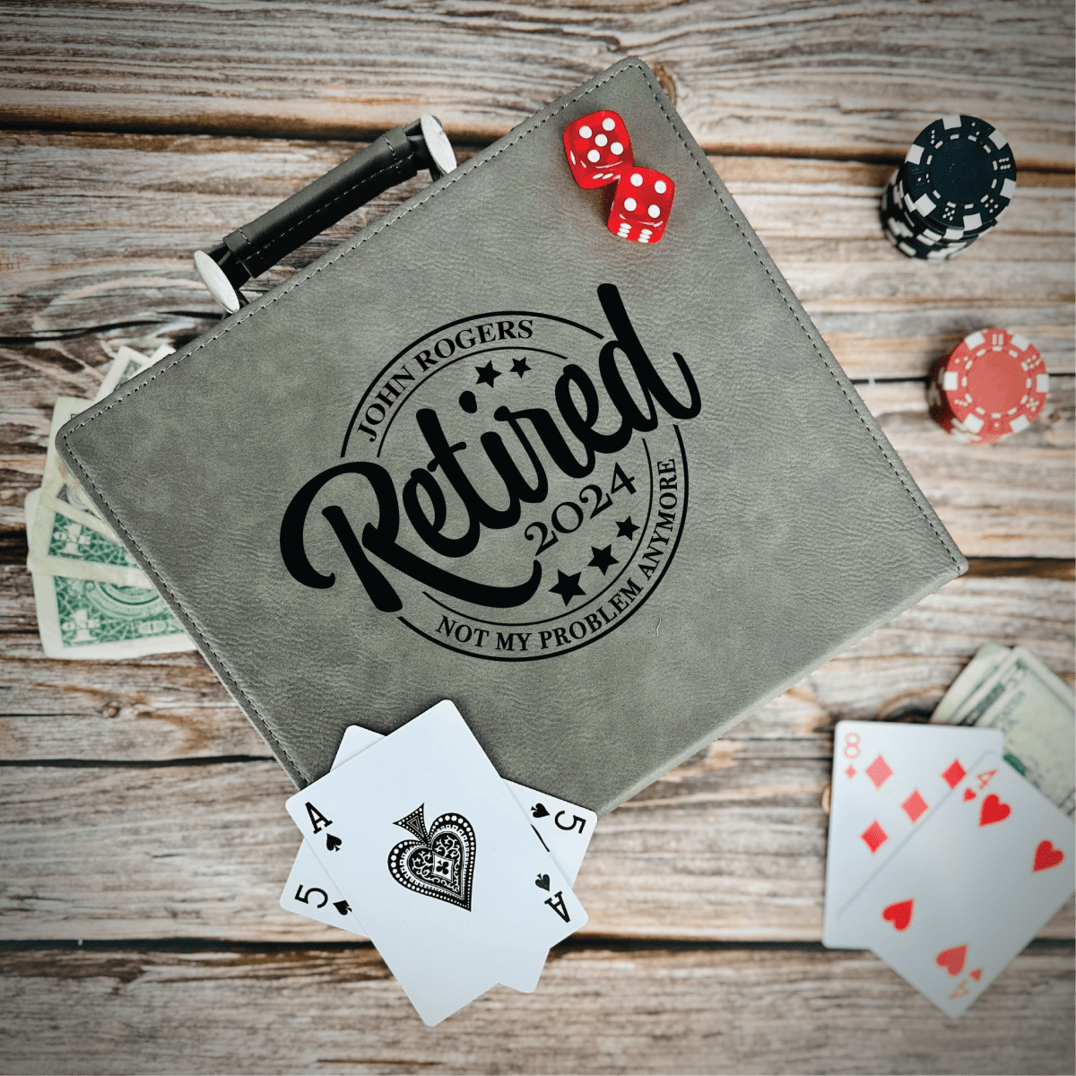 Poker Set Retirement Gift for Men