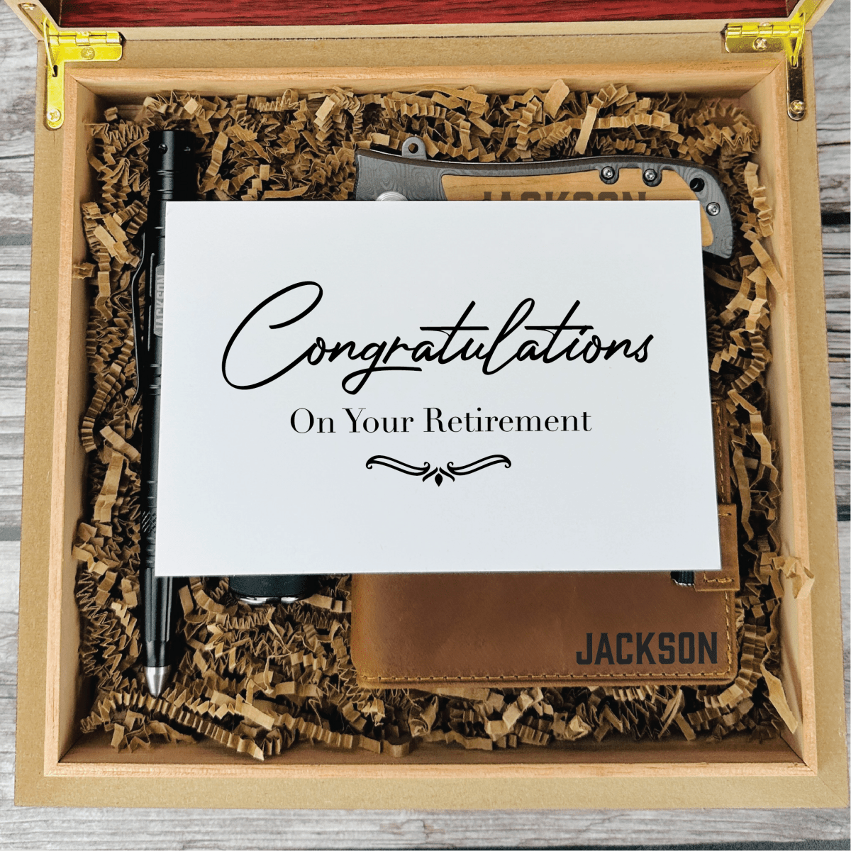 Unique Personalized Legacy Retirement Set Customized Retirement Gifts for Men by Groovy Guy