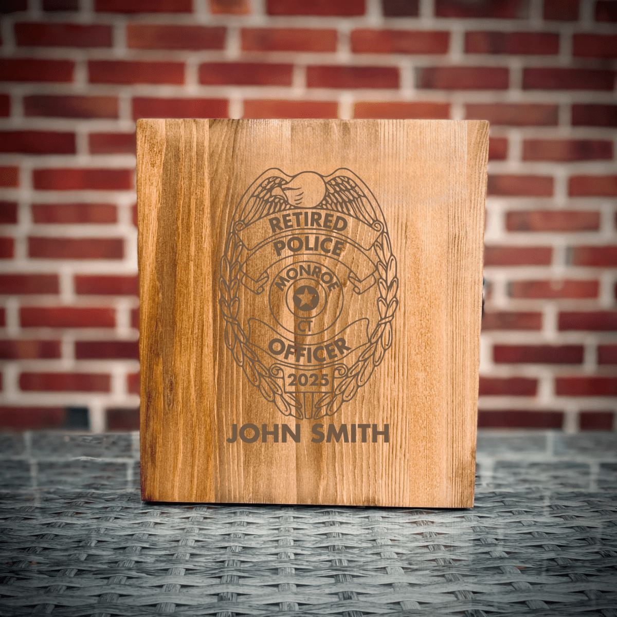Unique Personalized Police Retirement Decanter Customized Decanter Set Gifts for Men by Groovy Guy