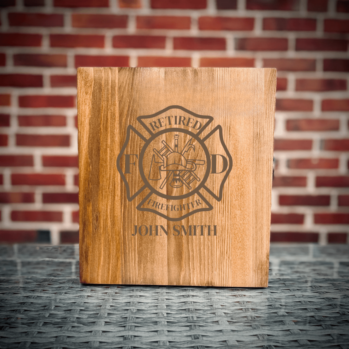 Unique Personalized Firefighter Retirement Decanter Set Customized Decanter Set Gifts for Men by Groovy Guy