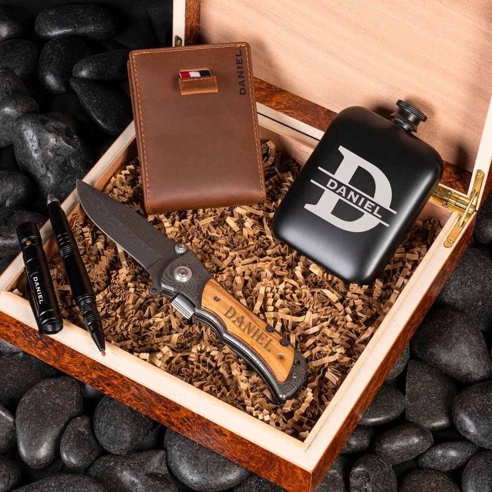 Unique Personalized 70th Birthday Essentials Gift Box Customized Birthday Gifts for Men by Groovy Guy