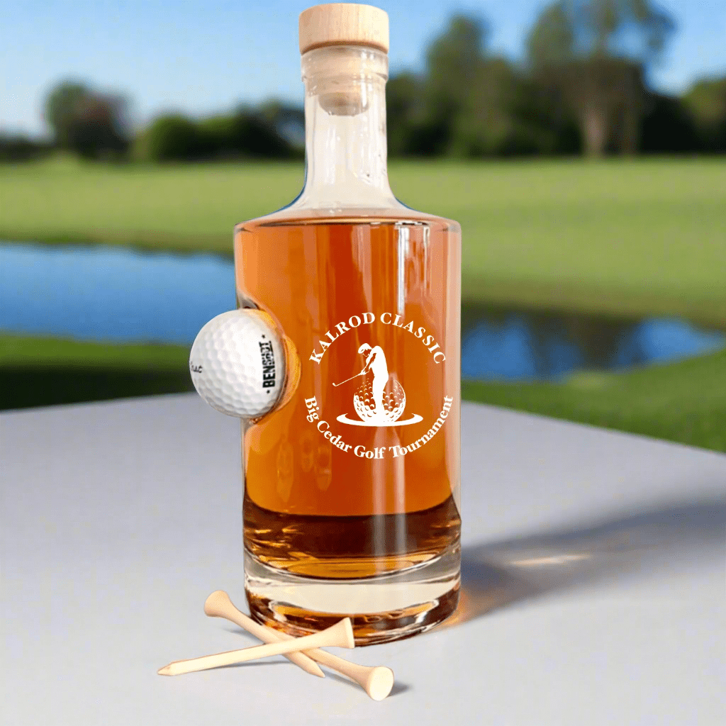 Unique Personalized Golf Tournament Decanter Customized Golf Outing Gifts for Men by Groovy Guy