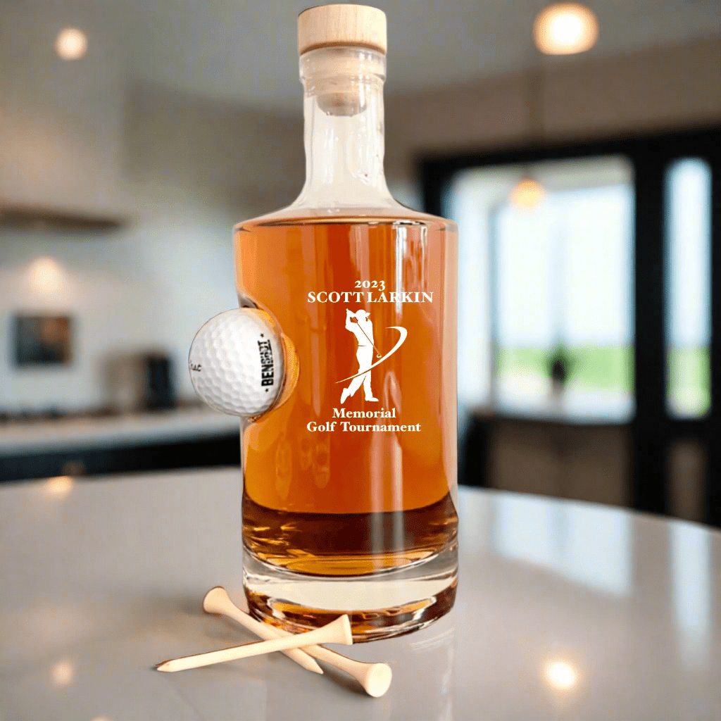 Unique Personalized Golf Tournament Decanter Customized Golf Outing Gifts for Men by Groovy Guy