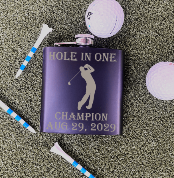 Unique Personalized Chip Shot Sips Customized Golf Gifts for Men by Groovy Guy