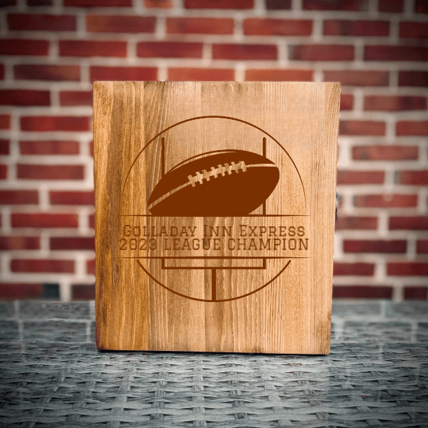 Unique Personalized Fantasy Football Champions Decanter Customized Gift Set Gifts for Men by Groovy Guy