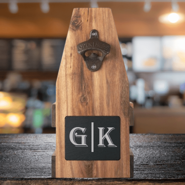 Unique Personalized Brew Bearer Customized Bottle Openers Gifts for Men by Groovy Guy