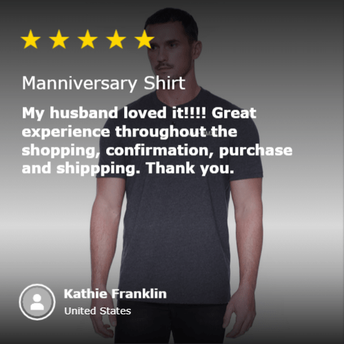 Unique Personalized Manniversary Shirt Customized Anniversary Gifts for Men by Groovy Guy