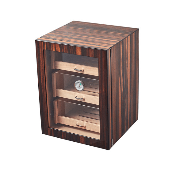 Unique Personalized Macassar Ebony Humidor Cabinet Customized Humidor Gifts for Men by Groovy Guy