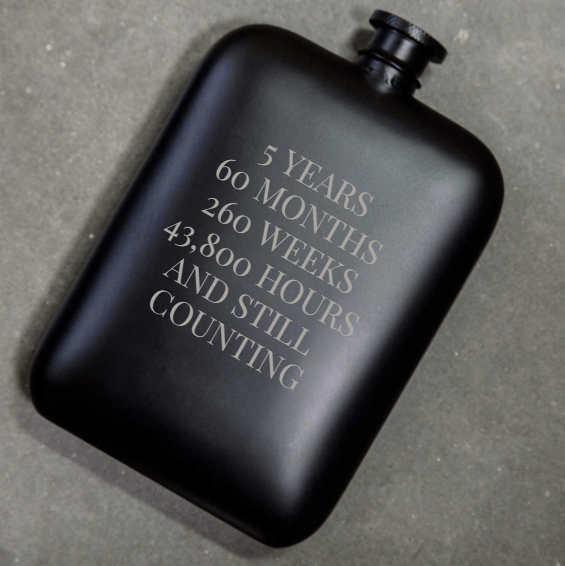 Unique Personalized The Spirited Sipper Customized Flask Gifts for Men by Groovy Guy