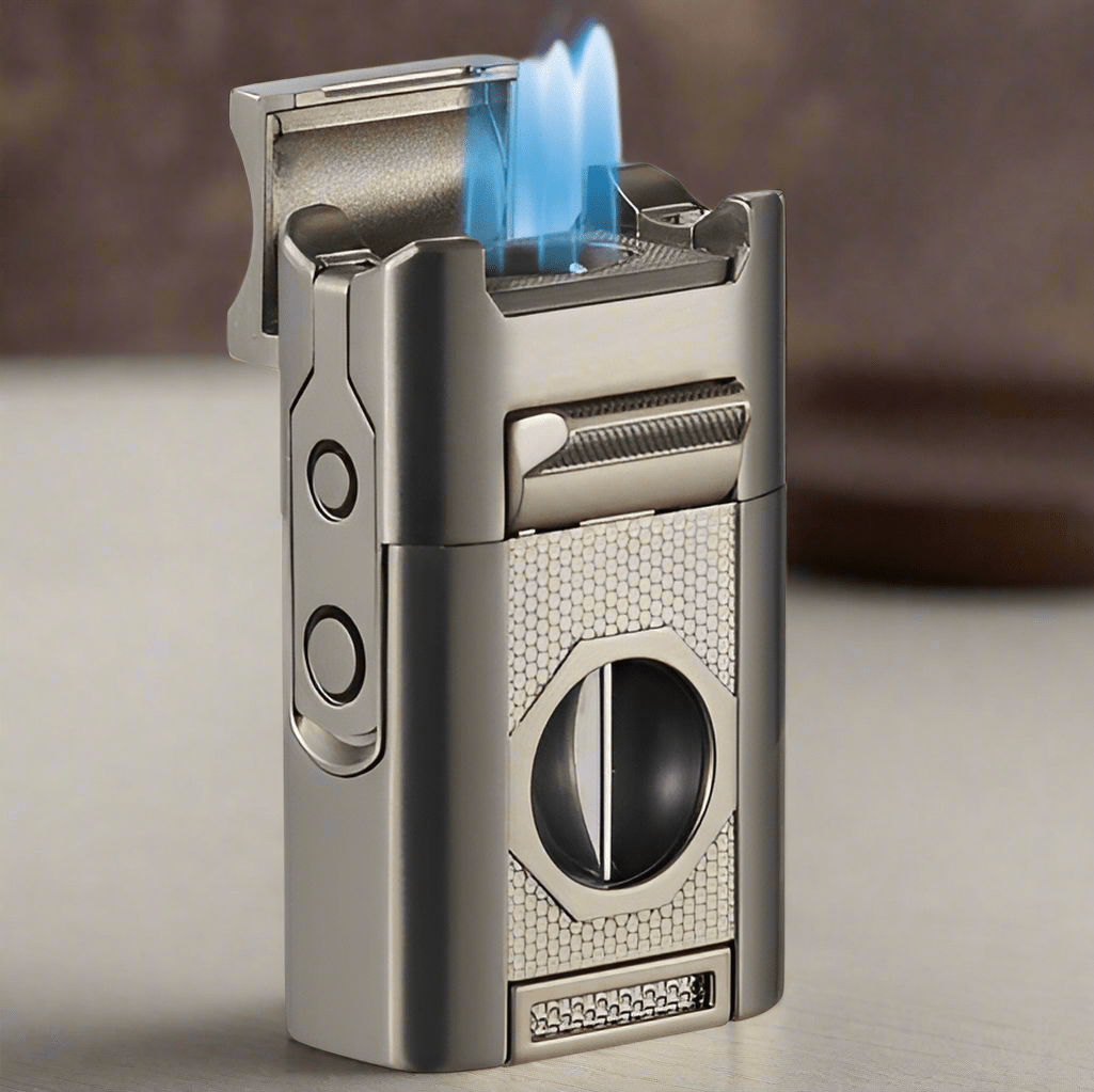 Unique Personalized All - In One Smokers Lighter Customized Cigar Gifts for Men by Groovy Guy