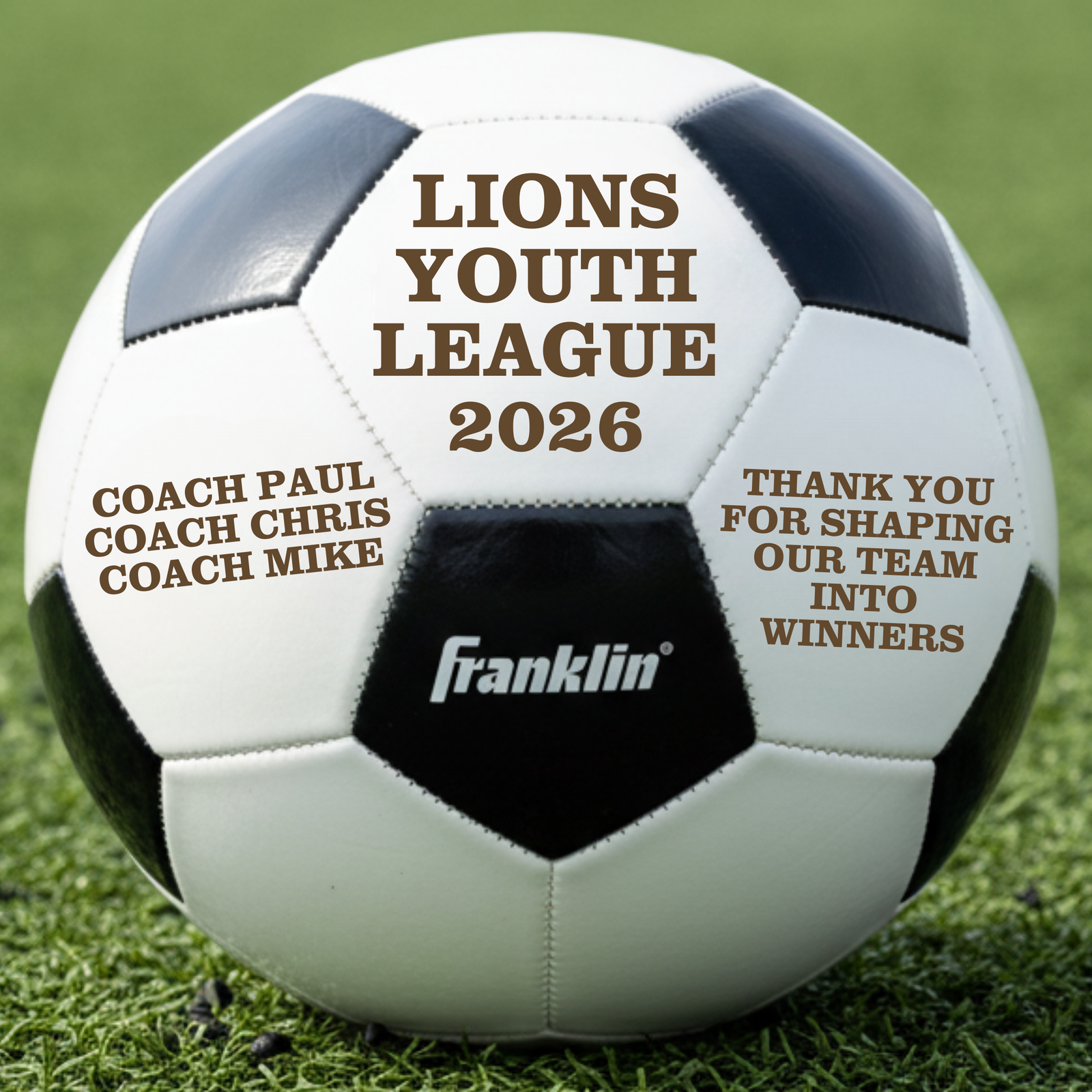 Coach of the Year Custom Soccer Ball