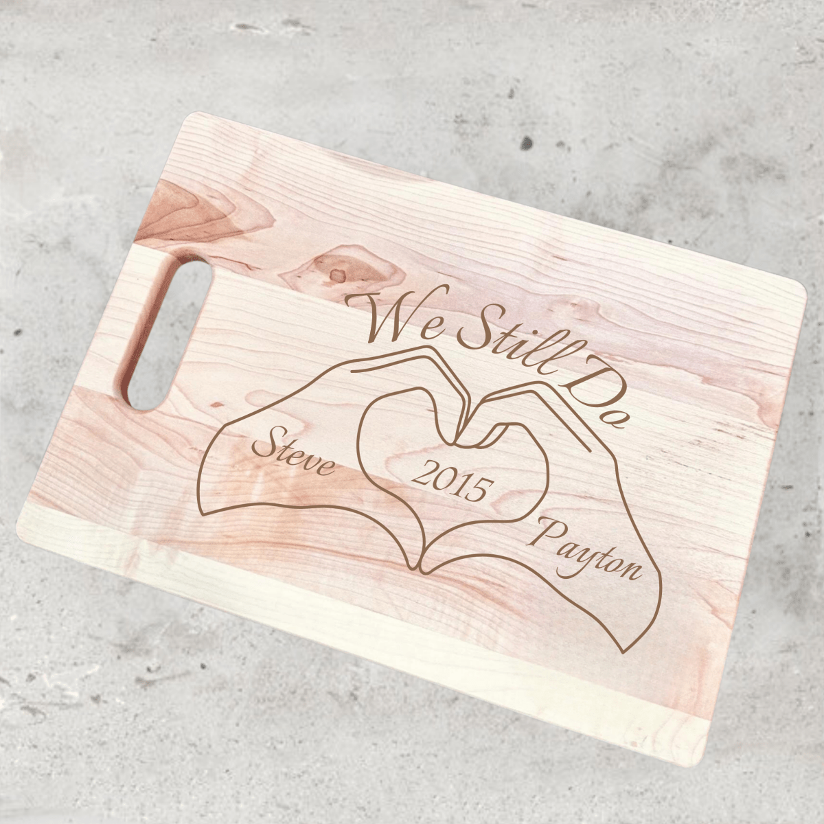 Unique Personalized Forever In Love Cutting Board Customized cutting board Gifts for Men by Groovy Guy