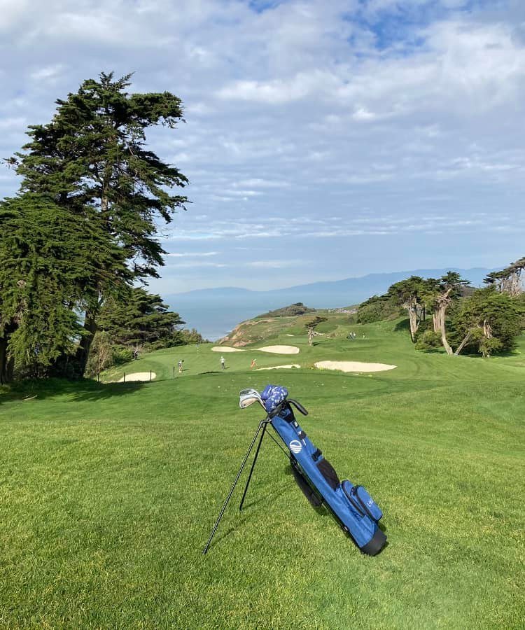 Unique Personalized THE LOMA | Cobalt Blue Par 3 Bag Customized Golf Bag Gifts for Men by Groovy Guy