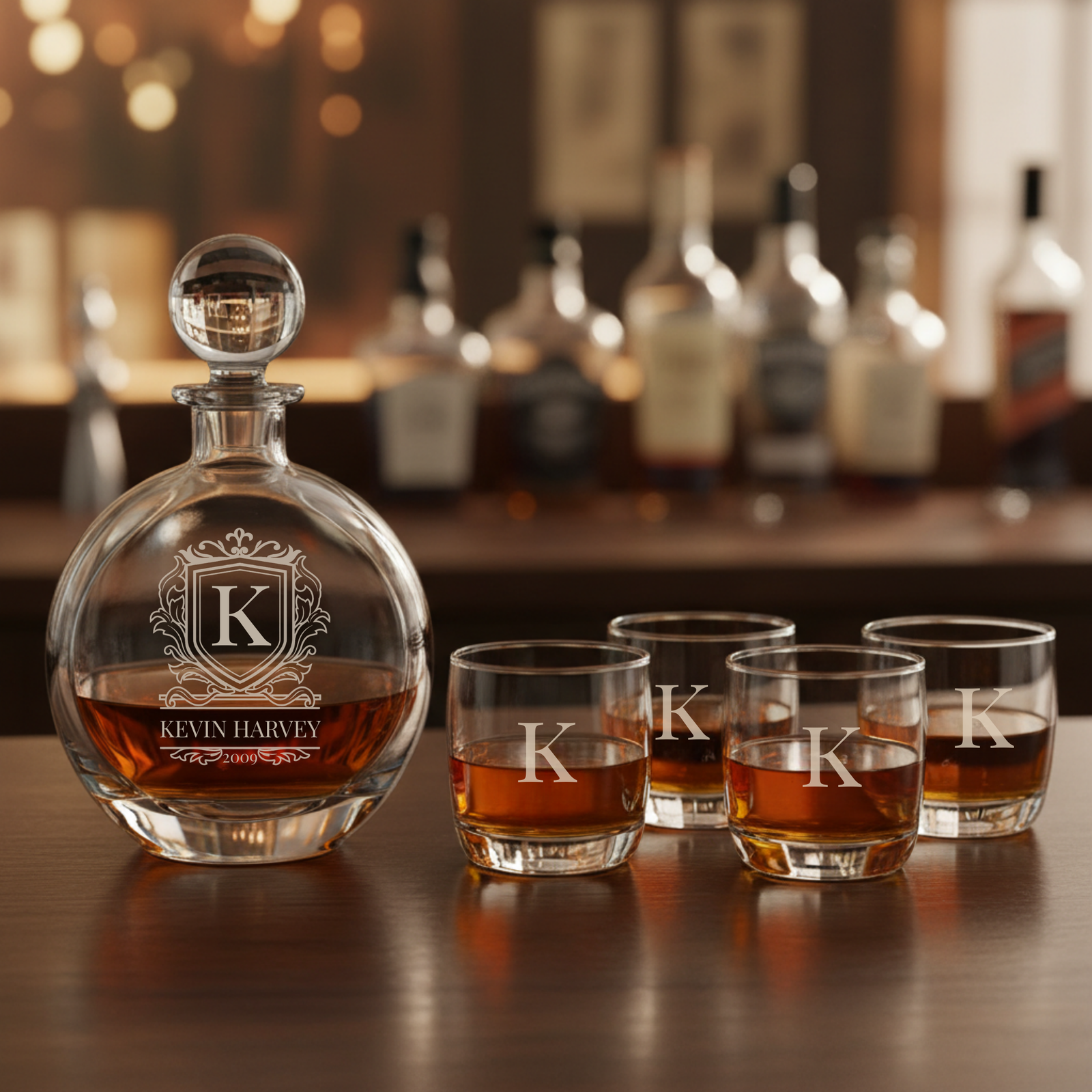 Crested Whiskey Decanter