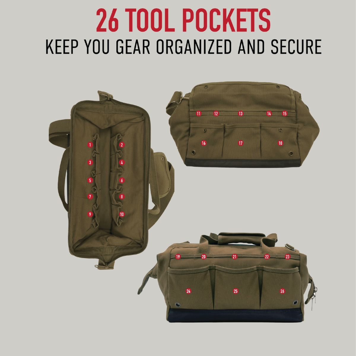 Unique Personalized Personalized Tool Bag Set Customized Fathers Day Gifts for Men by Groovy Guy