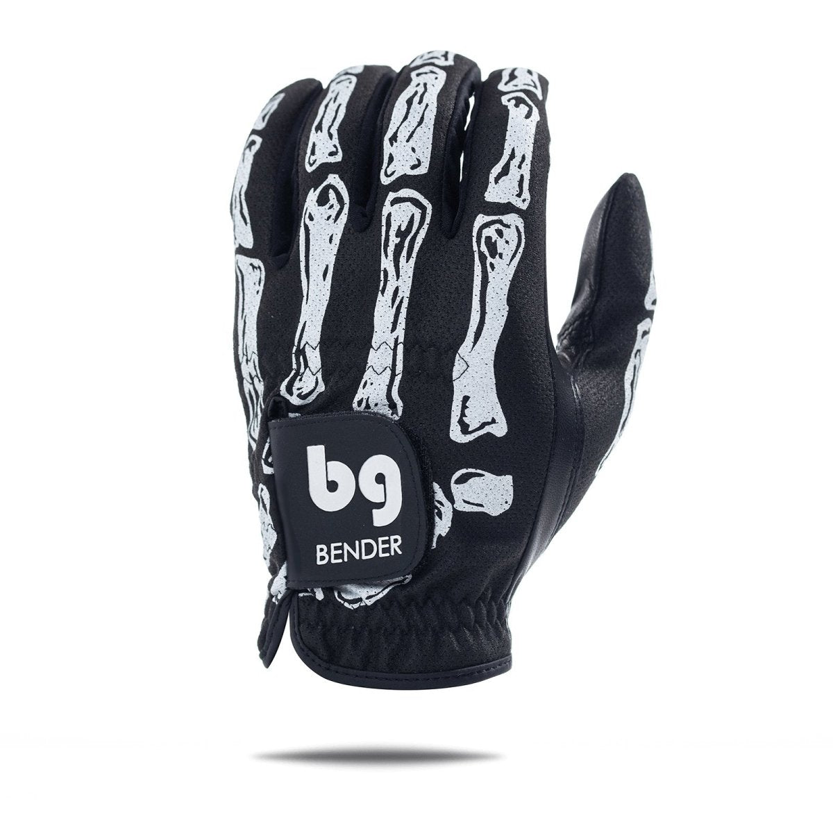 Unique Personalized Black Bones Skeleton Mesh Golf Glove Customized Golf Glove Gifts for Men by Groovy Guy