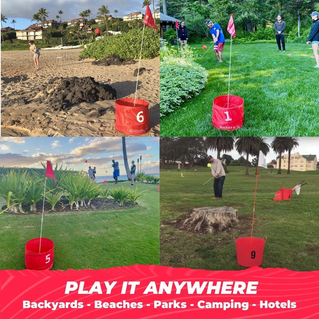 Unique Personalized Bucket Backyard Golf Game Customized Gifts for Men by Groovy Guy