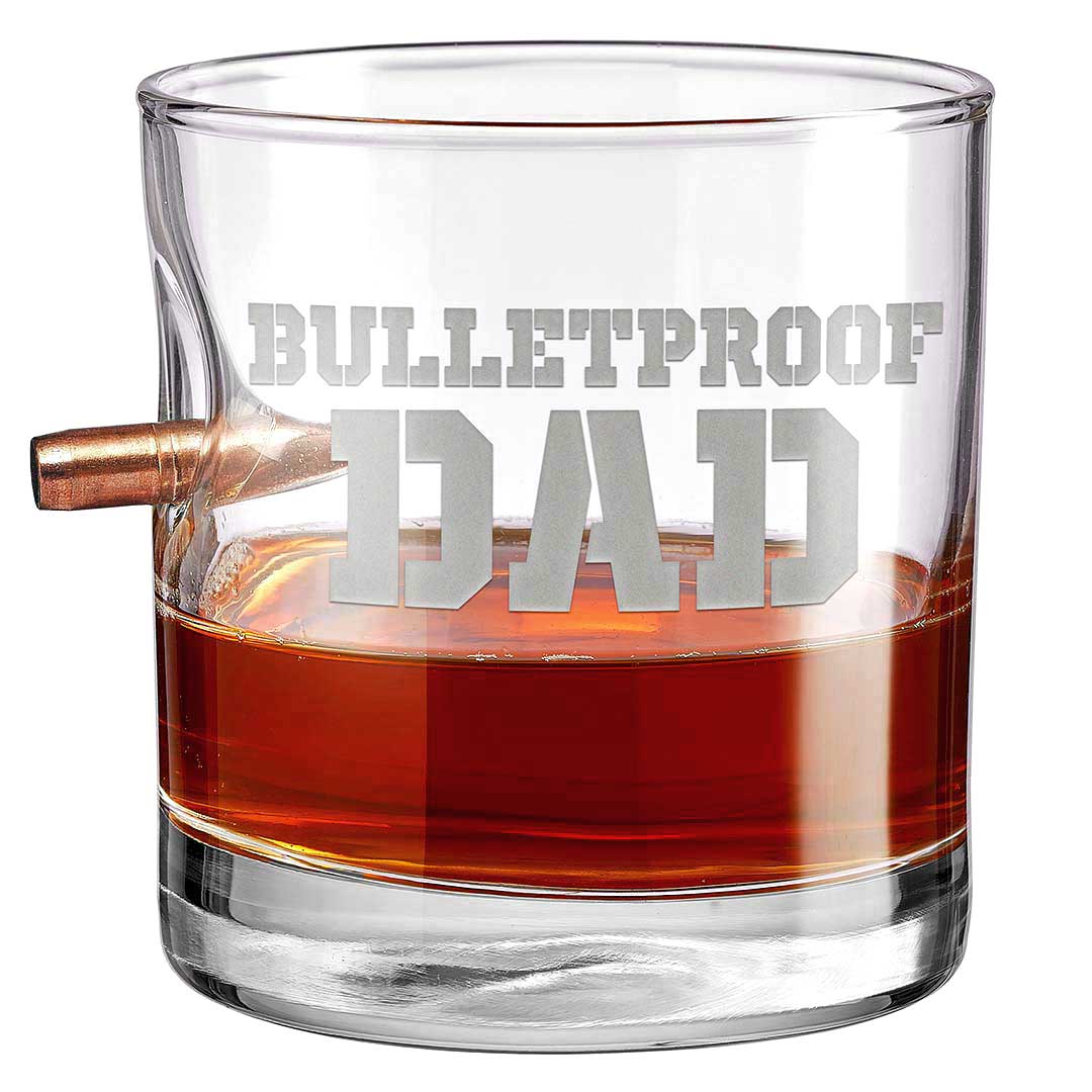Unique Personalized Bulletproof Dad Glass Customized Gifts for Men by Groovy Guy