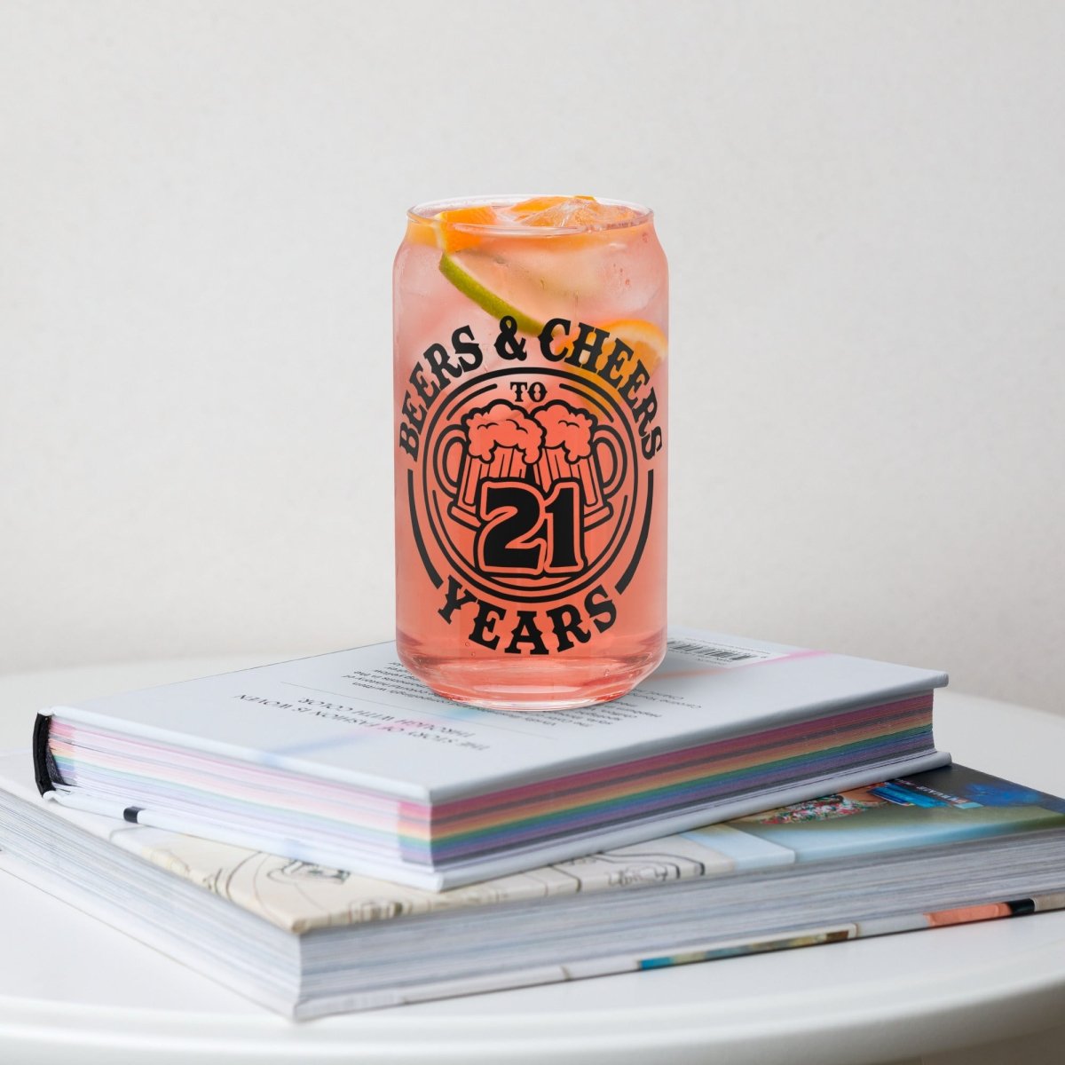 Unique Personalized 21st Birthday Beer Glass Customized Gifts for Men by Groovy Guy