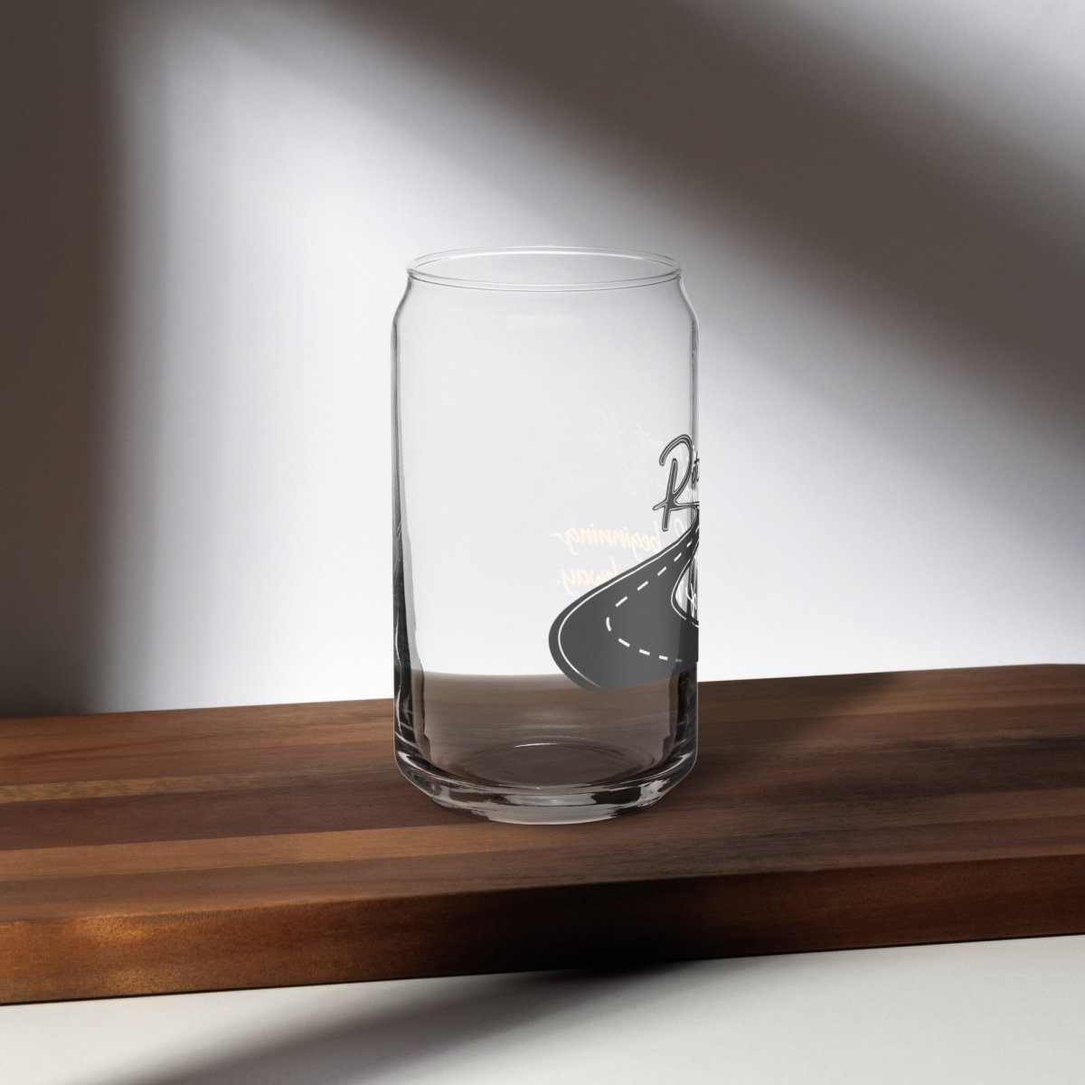 Unique Personalized Road to Retirement Beer Glass Customized Beer Glasses Gifts for Men by Groovy Guy