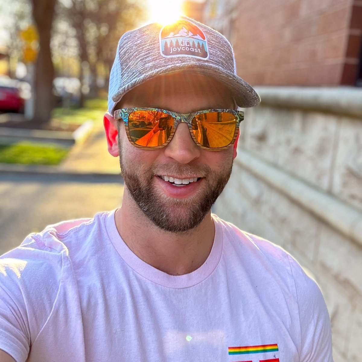 Unique Personalized Cirque Wayfinder | Abalone Customized Wooden Sunglasses Gifts for Men by Groovy Guy