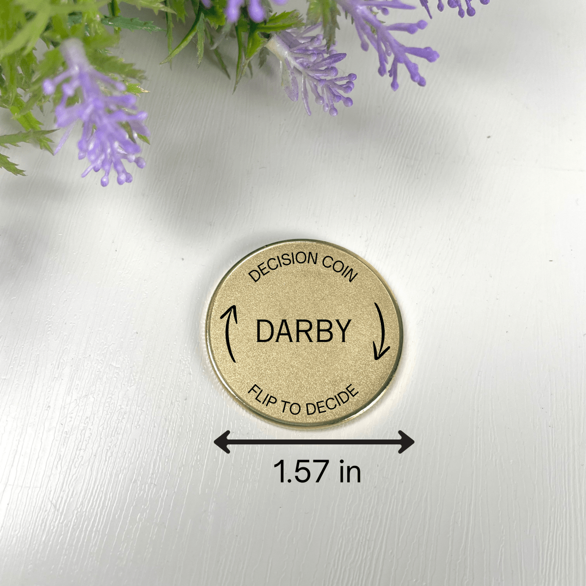 Unique Personalized Custom Decision Coin for Couples Customized Anniversary Gifts for Men by Groovy Guy
