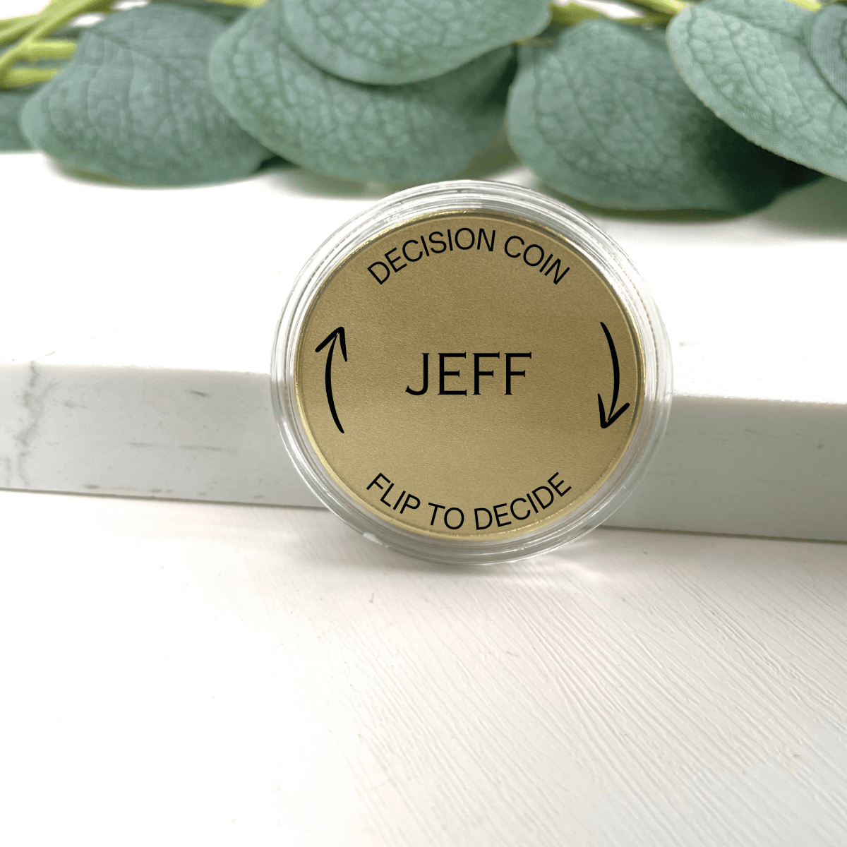 Unique Personalized Custom Decision Coin for Couples Customized Anniversary Gifts for Men by Groovy Guy